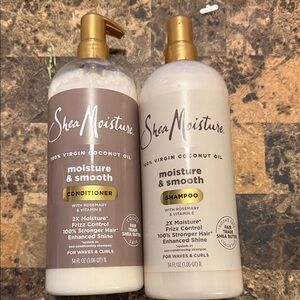 Shea Moisture Moisture & Smooth Shampoo and Conditioner Set - Gold, Brown, White